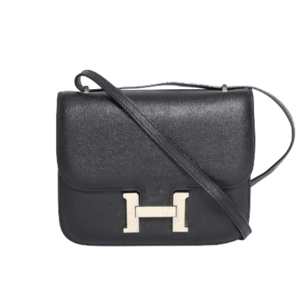 Hermès Constance Mini 18 Shoulder Black Epsom Leather Gold-Plated "H" Clasp Closure Bag