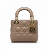 Dior Mini Lady In Blush Pink Or Nude Rose Lambskin Bag premium replica - image 1