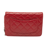 Chanel On Chain Crossbody Wallet – Red premium replica - image 3