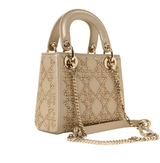 Dior Platinum-Tone Metallic Cannage Bag premium replica - image 2