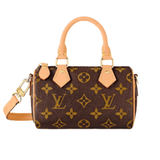 Louis Vuitton Nano Speedy Monogram Canvas Natural Cowhide Leather Trim Bag premium replica - image 2