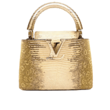Louis Vuitton Capucines Gold-Colored Snakeskin Cap premium replica - image 1