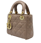Dior Mini Lady In Blush Pink Or Nude Rose Lambskin Bag premium replica - image 2