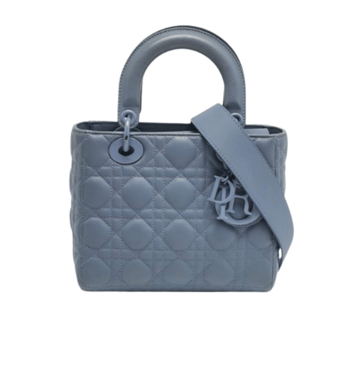 Dior Lady Tote In Blue Cannage Leather. Bag premium replica - image 1