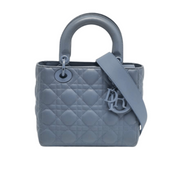 Dior Lady Tote In Blue Cannage Leather. Bag premium replica - image 1