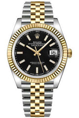 Rolex Datejust 41 Black Dial Watch premium replica - image 2