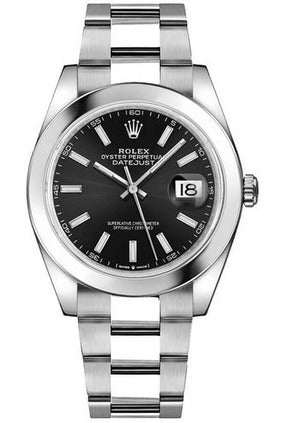 Rolex Datejust 41 Black Dial Watch premium replica - image 2