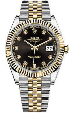 Rolex Datejust Watch – Black premium replica - image 2
