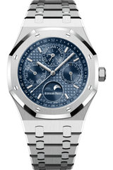 Audemars Piguet Royal Oak Perpetual Calendar Silver Blue Dial Watch premium replica - image 2