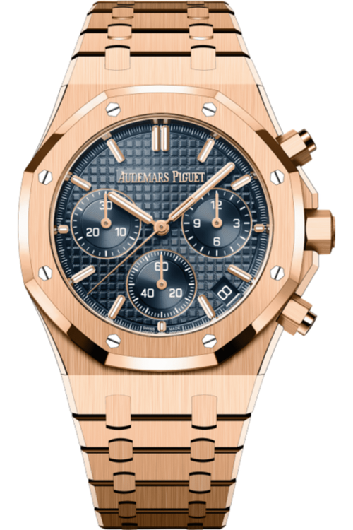 Audemars Piguet Royal Oak Selfwinding Chronograph Stainless Gold Steel Black Dial Watch premium replica - image 2