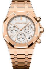 Audemars Piguet Royal Oak Selfwinding Chronograph Stainless Gold Steel White Dial Watch premium replica - image 2